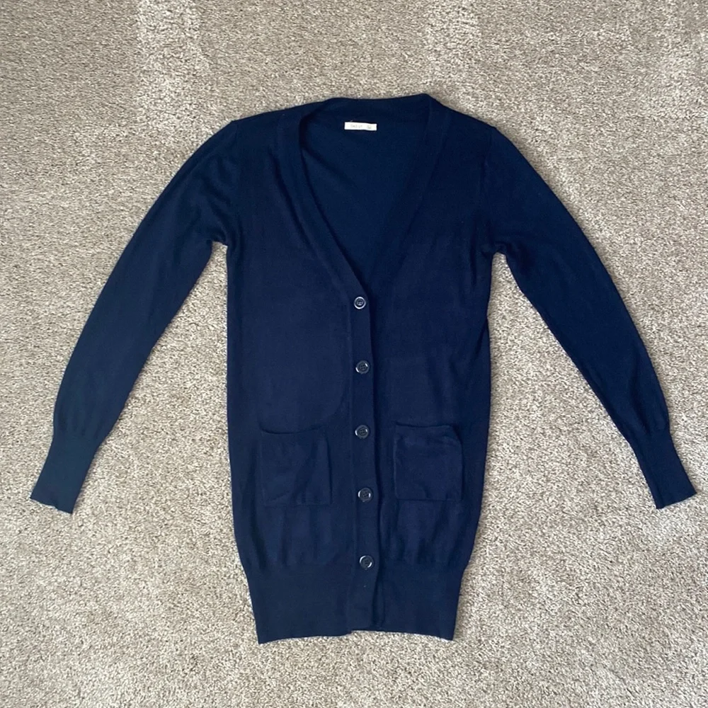 Debut Long Sleeve Button Up Cardigan - Picture 1 of 12